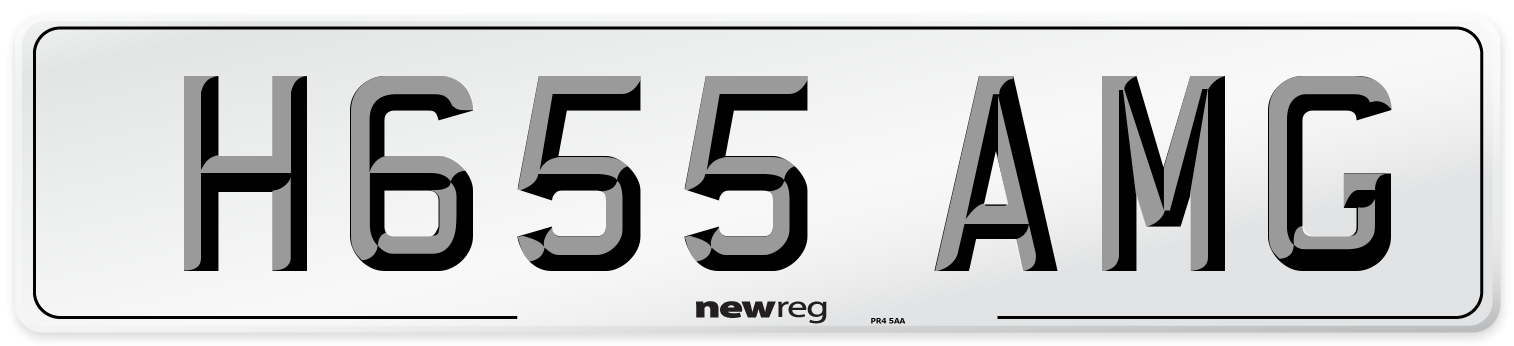 H655 AMG Number Plate from New Reg